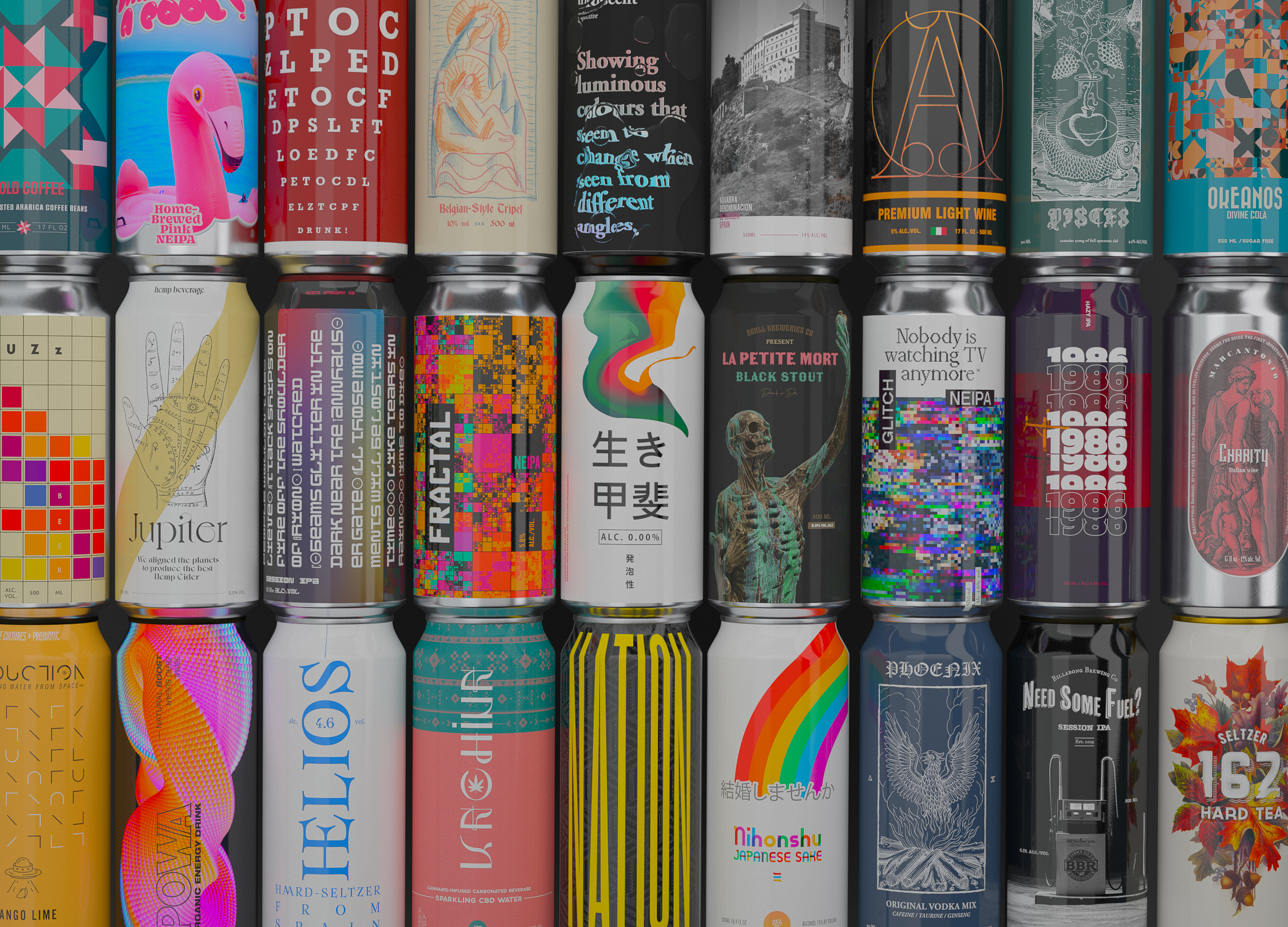 Packaging design boissons